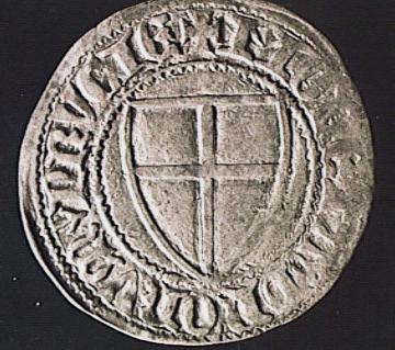 Münzen und Medaillen: Schilling des Deutschordens unter Winrich von Kniprode (1351-82)