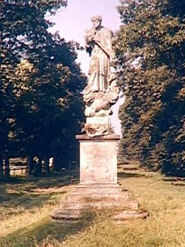 Schloss Harkotten, Statue des Hl. Nepomuk im Schlosspark