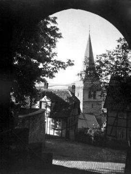 Blick vom Rathaus zur Altstädter Pfarrkirche Mariae Heimsuchung, Hallenkirche, erbaut um 1287-1297