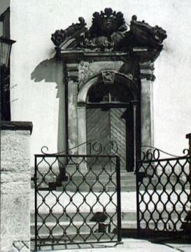 St. Katharina-Kirche in Rheder ("Schlaunkapelle"), Portal, erbaut von Johann Conrad Schlaun 1716-1718