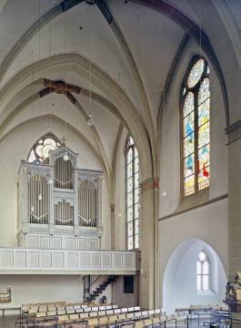 Kath. Pfarrkirche St. Jakobus major, Orgelempore - spätromanische Hallenkirche, 1193 erstmals als Pfarre genannt