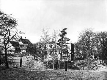 Haus Hove, Wengern: Ruine des Herrenhaus nach dem Brand 1871, Aufnahme um 1930?