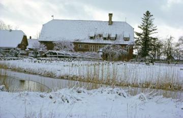Haus Rüschhaus im Winter