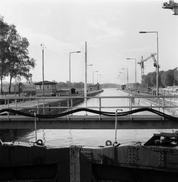 Dortmund-Ems-Kanal, Schleuse Münster: Schleusenbecken von Norden