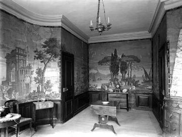 Haus Rüschhaus, "italienisches Zimmer" mit Landschaftstapeten aus der Pariser Manufaktur Joseph Dufour (um 1824)