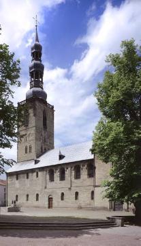 Ev. Pfarrkirche St. Petri mit Kirchplatz, romanische Basilika, erbaut und erweitert 800-1150