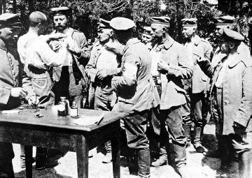 Infanterie im Ersten Weltkrieg: Schutzimpfung deutscher Soldaten