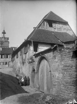 Ortsimpressionen, Westfront 1914-1918: Ritterhaus in Westhofen, Elsass, undatiert