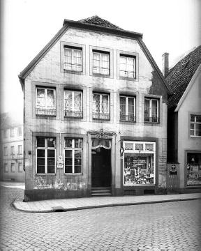 Das Haus an der Telgter Straße 22 (später Alter Steinweg) Ecke Arztkarrengasse