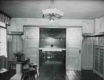Jugendherberge Harkorthaus Wetter (eröffnet 1926), Tagesraum, undatiert, um 1930