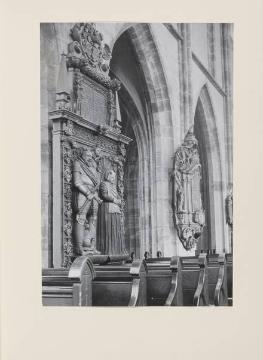 Stiftskirche in St. Arnual, Saarbrücken - Motiv aus einem Fotoalbum des Jugendherbergswerkes Saarland für Richard Schirrmann zum 80. Geburtstag 1954, Fotografien von Joachim Lischke, undatiert