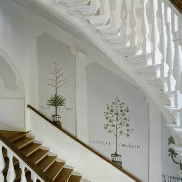 Treppenhaus in der Orangerie auf Schloss Velen, seit 1988 Hotel SportSchloss Velen