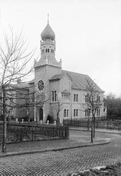 Alte Synagoge Nähe Limperstraße/Westerholter Weg, errichtet 1904, schwer beschädigt 1938, später zerstört