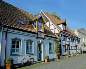 Warendorfer Altstadt: Kleinwohnhäuser (Gademen) in der "Kurzen Kesselstraße", errichtet als Mietswohnungen für die ärmere Bevölkerung im frühen 17. Jh.