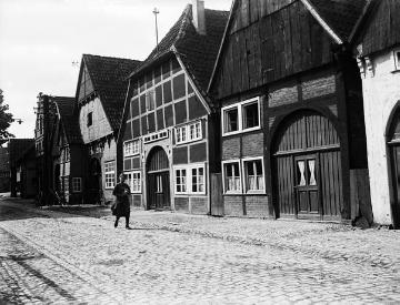 Ackerbürgerhäuser des 17. und 18. Jahrhunderts in Fachwerk-Backstein-Bauweise, Münsterstraße (?) in Stromberg