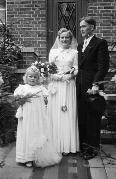 Brautpaar (unbezeichnet), Nottuln, Ende 1940er Jahre
