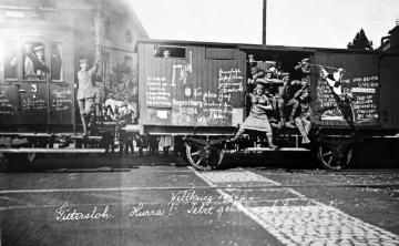 Erster Weltkrieg, Güterloh 1914: "Gute Fahrt" - Truppentransport an die französische Front