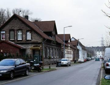 Alte Siedlungshäuser an der Chattenstraße, Gelsenkirchen-Bulmke-Hüllen