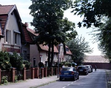 Zechenkolonie Hüchtebrockstraße in Nachbarschaft der ehemaligen Zeche Hugo (2/5/8 Schacht 2), Stilllegung Ende 1990er Jahre, Gelsenkirchen-Buer