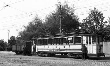 Der Erste Weltkrieg an der "Heimatfront": Kohletransport mit der Straßenbahn an der Kraftstation in Recklinghausen-Süd