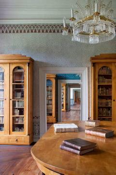 Schloss und Kloster Corvey, bis 1792 Benediktinerabtei: Raumflucht in der Fürstlichen Bibliothek