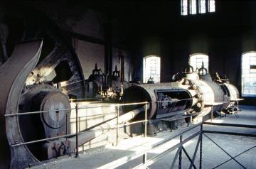 Maschinenhalle der stillgelegten Zeche Radbod in Hamm-Bockum-Hövel, Förderbetrieb 1905-1990