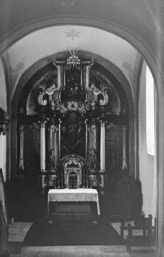 Berghausen, Altar in der Kirche St. Cyriacus, September 1936