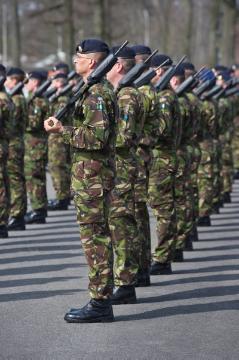 Abzug der Britischen Streitkräfte aus Münster, März 2012: Abschiedsparade des 8 Regiment Royal Logistic Corps anlässlich der Schließung der 1964 bezogenen York-Kaserne