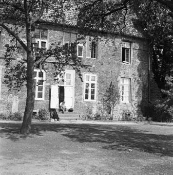 Münsterhof (ehemaliger Burgmannshof): Partie des Herrenhauses von der Gartenseite