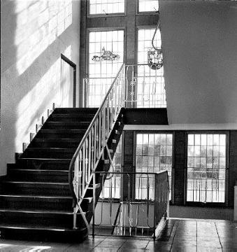 Nottuln: Treppenaufgang im Schulgebäude, 1957