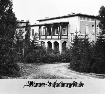 Provinzial-Heilanstalt Marsberg, Aufnahmegebäude für Männer, um 1928? Anstaltsgründung 1816 als Provinzial-Irren-Anstalt Westfalen, später Westfälische Klinik für Psychiatrie. Undatiert.