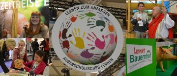 Das LWL-Medienzentrum für Westfalen auf der Bildungsmesse didacta, Köln 2016 - ein Schwerpunktthema: "Außerschulisches Lernen". Foto und Collage: Katharina Schunck, LWL-Medienzentrum für Westfalen.