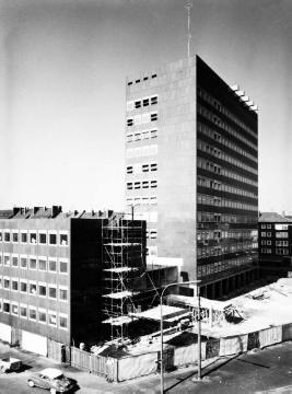 Neubau des Kreishauses (1961-1964) am Ludgeriplatz Architekt: Harald Deilmann