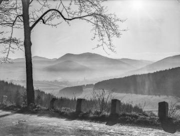 Blick von Brilon Richtung Olsberg, 1953.