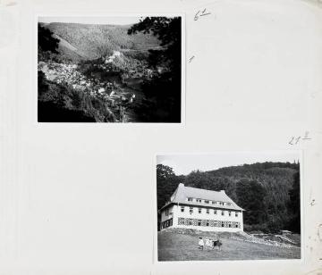 Richard Schirrmann, Fotoalbum: Wanderführerlehrgang ("H.W.F.Lehrgang") in der Hans Breuer-Jugendherberge in Schwarzburg, Thüringen, eröffnet 1931 - undatiert, um 1935?