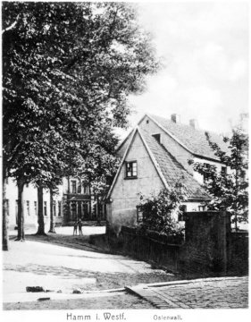 Hamm - der Ostenwall um 1910. Undatiert.