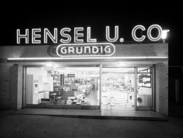 Elektrowaren Hensel & Co., Haushalts- und TV-Geräte, Hamm. Standort unbezeichnet, 1966.
