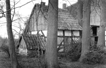 Backhaus eines Hofes in Delbrück. Ohne Angaben, um 1952.
