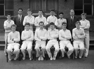 Windsor Boys' School, Hamm - Sportmannschaft [Cricket?], 1961. 