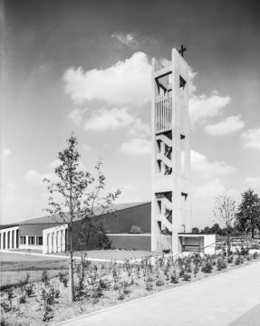 Auferstehungskirche, Bockum-Hövel, eingeweiht am 6. Oktober 1963.