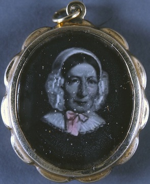 Maria Anna (Jenny) Freifrau von Laßberg, geborene Freiin von Droste zu Hülshoff, geboren 02.06.1795, gestorben 1834. Nach einem zeitgenössischen Gemälde.