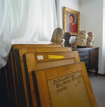 Werke des Malers und Bildhauers Peter August Böckstiegel in seinem Geburtshaus in Arrode