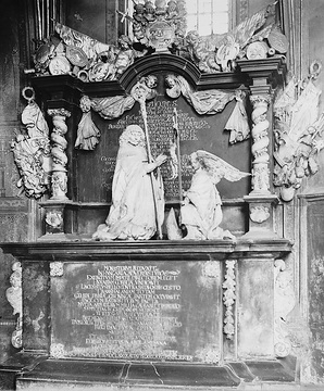St. Paulus Dom: Wandgrabmal des Fürstbischofs Christoph Bernhard von Galen (+1687) in der Josephskapelle, erschaffen 1678 von Hofbildhauer Johann Mauritz Gröniger