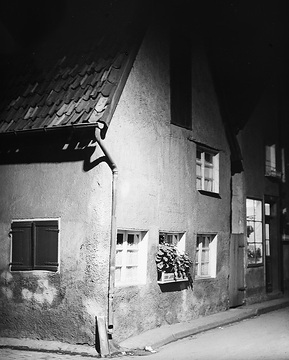 Wohnhäuser bei Nacht in Warendorf