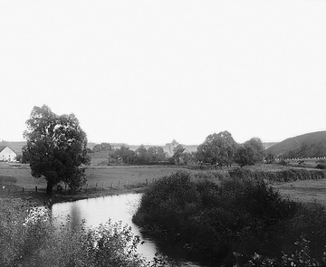 Möhnewiesen an der Talsperre bei Günne, ca. 1913.