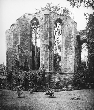 "Kleine Marienkirche" in Lippstadt, Stiftskirche eines ehemaligen Augustinerinnenklosters, seit 1819 Ruine, undatiert
