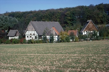 LWL-Freilichtmuseum Detmold:Lippischer Meierhof, errichtet aus Gebäuden des 16., 17. und 18. Jahrhunderts (Rückansicht)