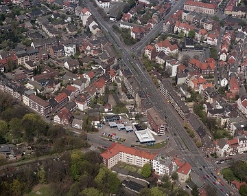 Münster, Neutor: Kreuzung Steinfurter Straße und Wilhelmstraße, Tankstelle