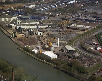 Münster, Loddenheide: Dortmund-Ems-Kanal, Asphaltmischwerk