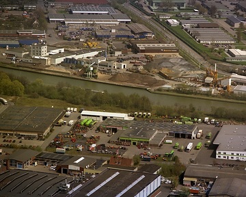 Münster, Loddenheide: Dortmund-Ems-Kanal, Asphaltmischwerk